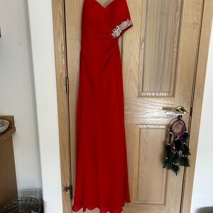 Elegant Red Evening Gown